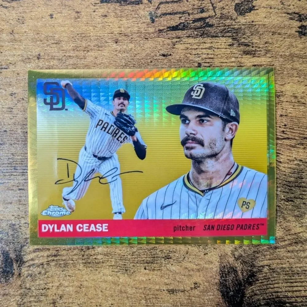 2025 Topps Chrome Dylan Cease #178 Gold Refractor SSP /20 San Diego Padres